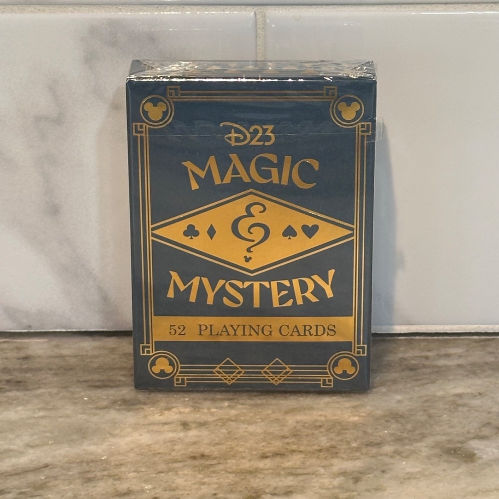 Disney D23 Magic & Mystery Deck of PLAYING CARDS Gold Members Exclusive SEALED